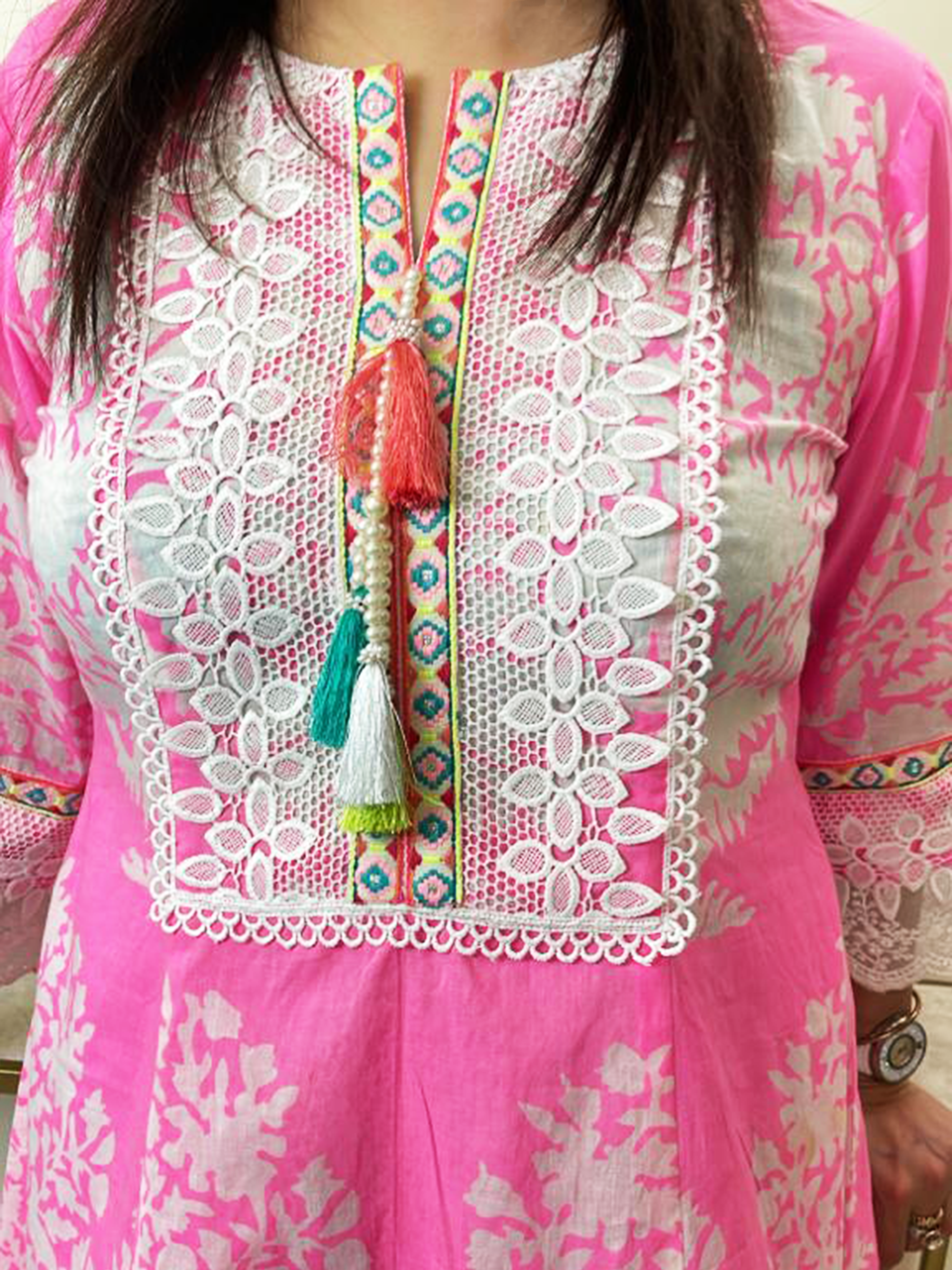 short kurta with tulip salwar